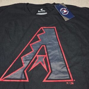 Fanatics Arizona Diamondbacks MLB Baseball‎ Black T Shirt Men's Size L NWT